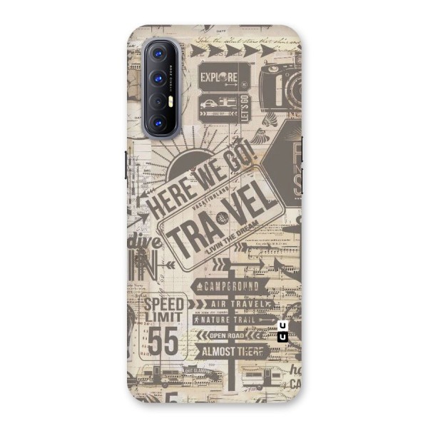 Here We Travel Back Case for Reno3 Pro