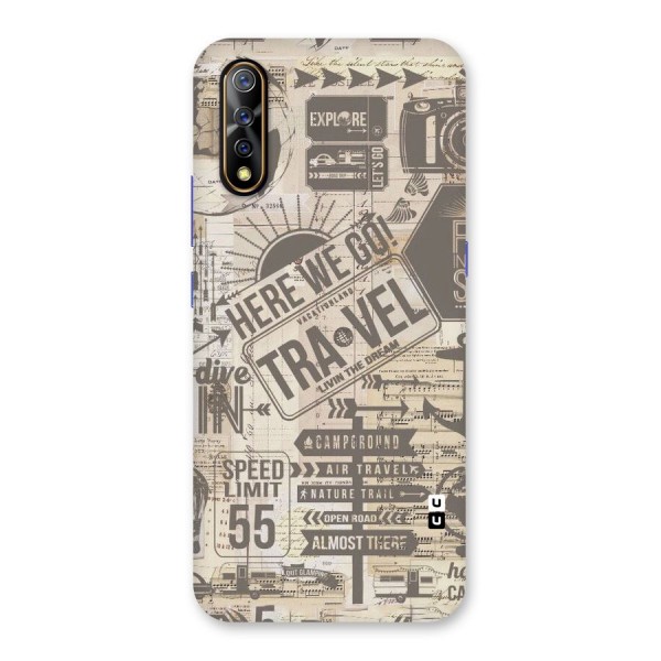 Here We Travel Back Case for Vivo S1