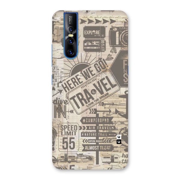 Here We Travel Back Case for Vivo V15 Pro