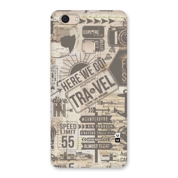 Here We Travel Back Case for Vivo V7
