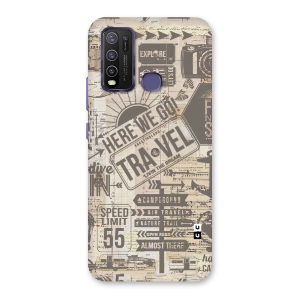 Here We Travel Back Case for Vivo Y50