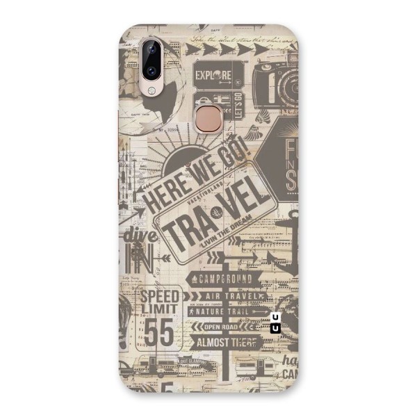 Here We Travel Back Case for Vivo Y83 Pro