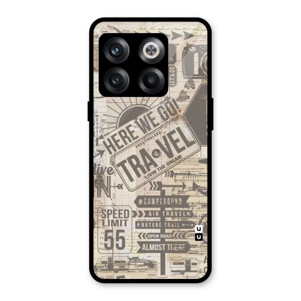 Here We Travel Glass Back Case for OnePlus 10T
