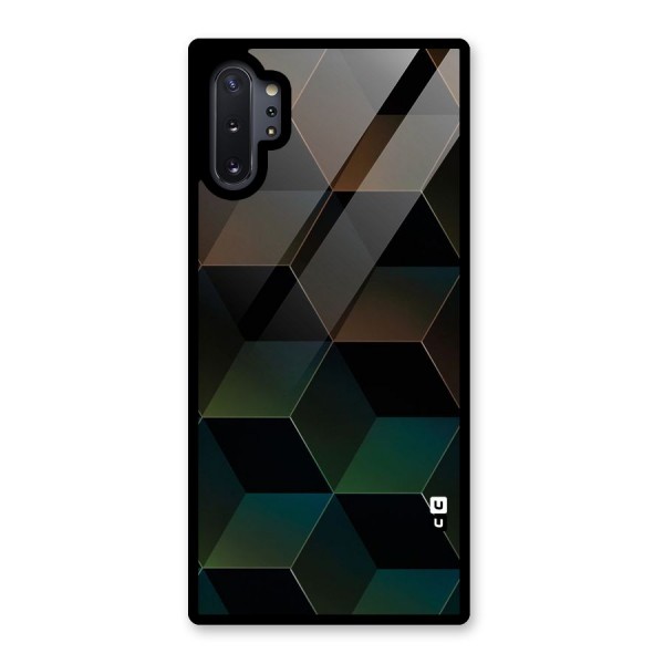 Hexagonal Design Glass Back Case for Galaxy Note 10 Plus