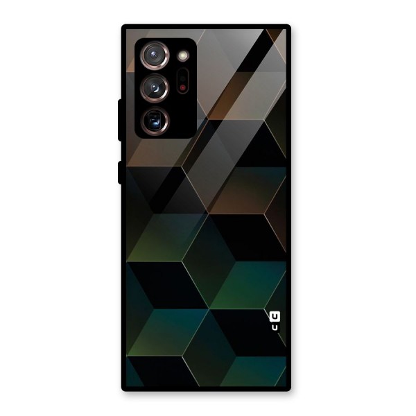 Hexagonal Design Glass Back Case for Galaxy Note 20 Ultra