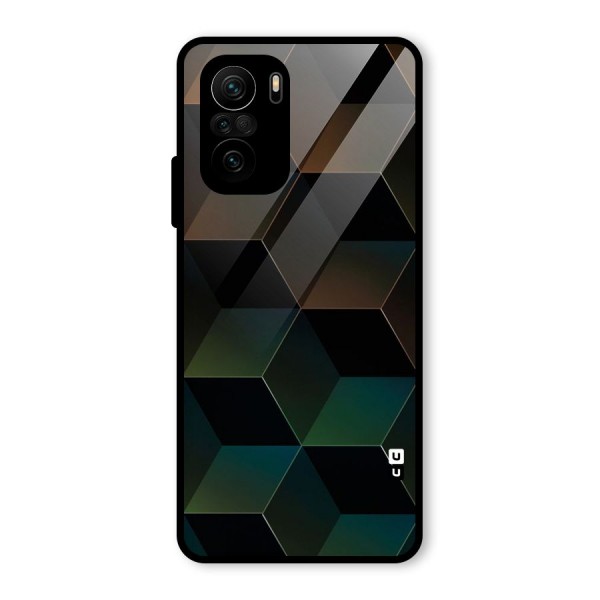 Hexagonal Design Glass Back Case for Mi 11x