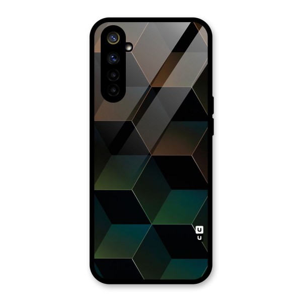 Hexagonal Design Glass Back Case for Realme 6