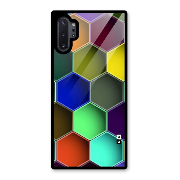 Hexagonal Palette Glass Back Case for Galaxy Note 10 Plus