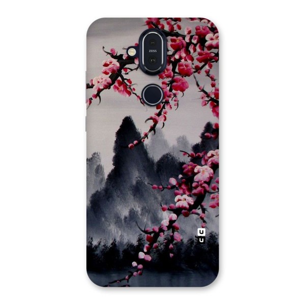 Hills And Blossoms Back Case for Nokia 8.1