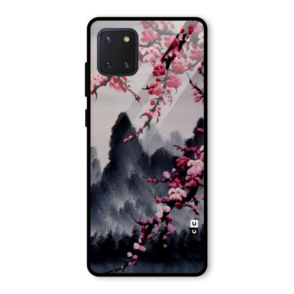 Hills And Blossoms Glass Back Case for Galaxy Note 10 Lite