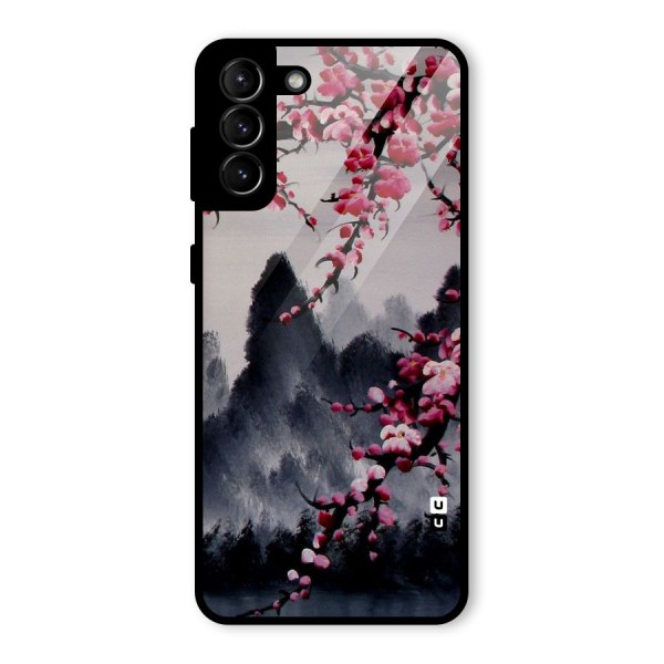 Hills And Blossoms Glass Back Case for Galaxy S21 Plus