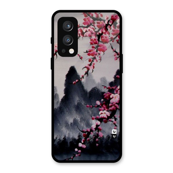 Hills And Blossoms Glass Back Case for OnePlus Nord 2 5G