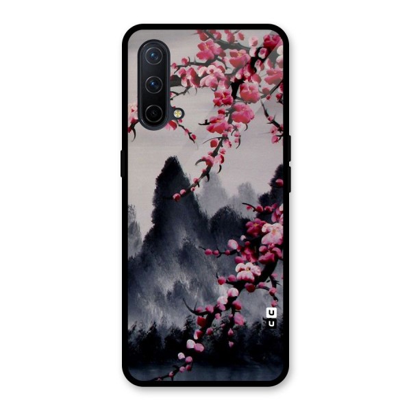 Hills And Blossoms Glass Back Case for OnePlus Nord CE 5G