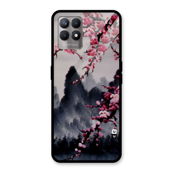Hills And Blossoms Glass Back Case for Realme 8i
