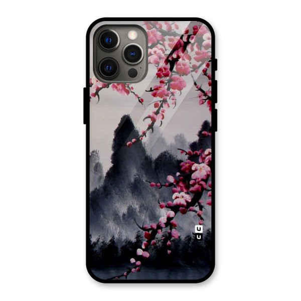 Hills And Blossoms Glass Back Case for iPhone 12 Pro Max