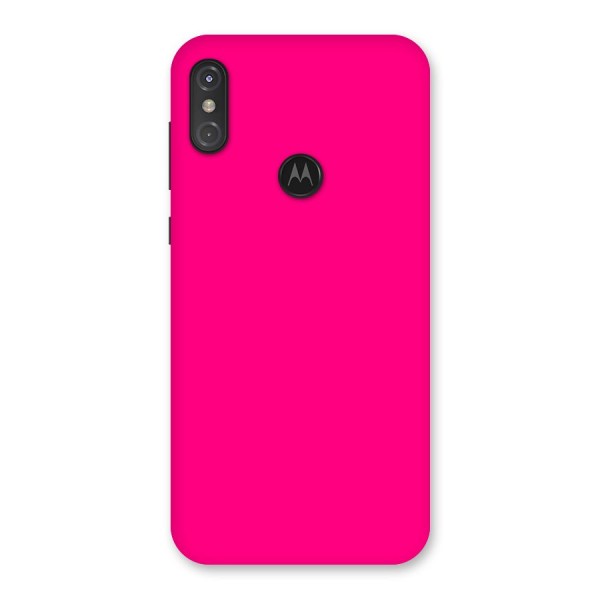 Hot Pink Back Case for Motorola One Power