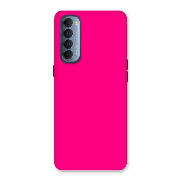 Hot Pink Back Case for Reno4 Pro