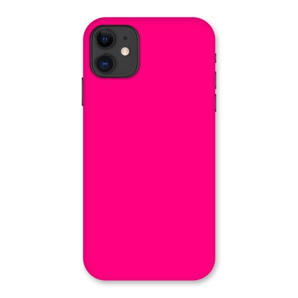 Hot Pink Back Case for iPhone 11