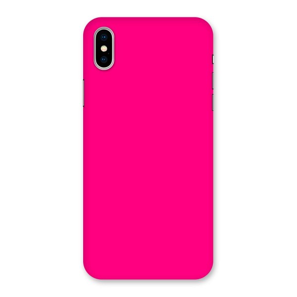 Hot Pink Back Case for iPhone XS