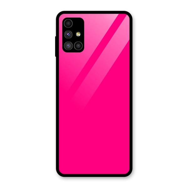 Hot Pink Glass Back Case for Galaxy M51