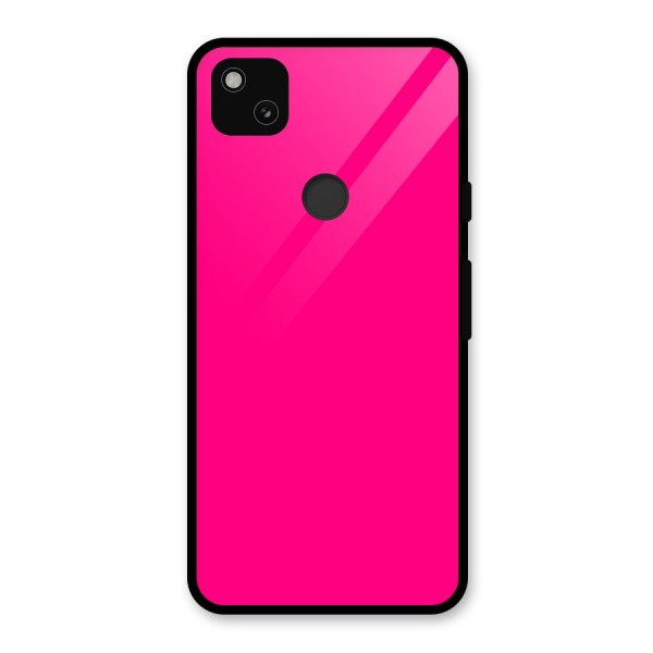 Hot Pink Glass Back Case for Google Pixel 4a