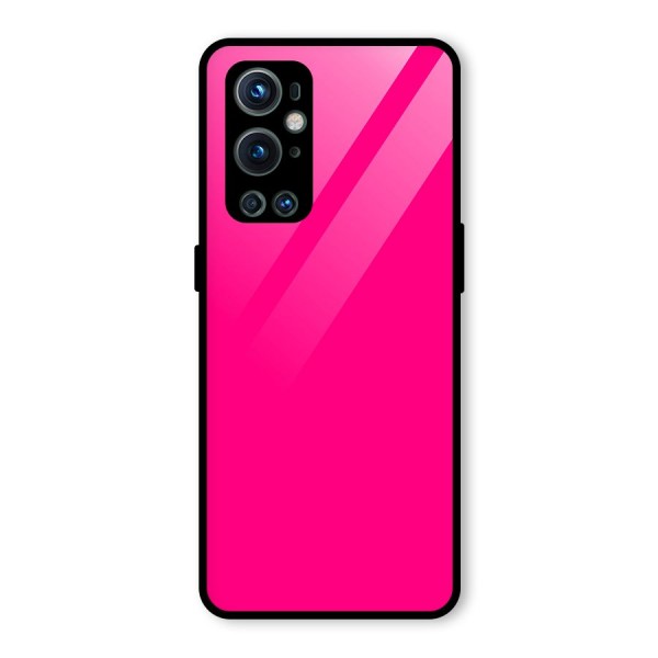 Hot Pink Glass Back Case for OnePlus 9 Pro