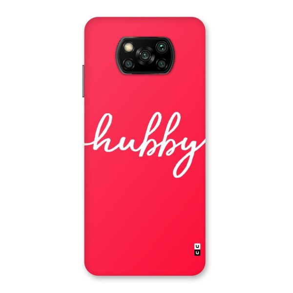 Hubby Back Case for Poco X3