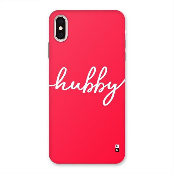 Hubby Back Case for iPhone XS Max