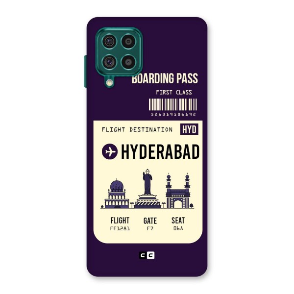 Hyderabad Boarding Pass Back Case for Galaxy F62