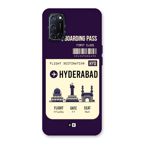 Hyderabad Boarding Pass Back Case for Oppo A52
