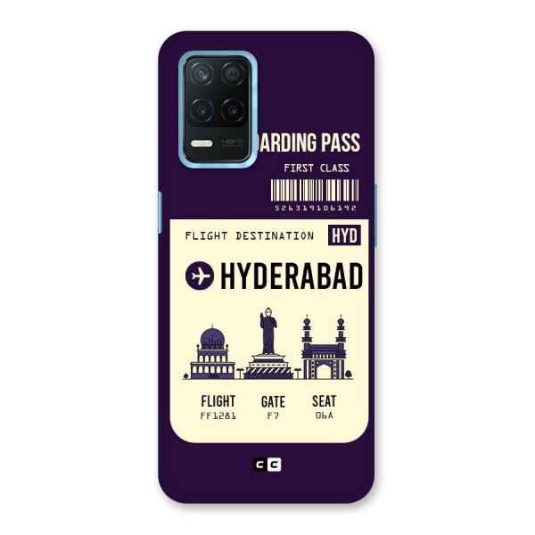 Hyderabad Boarding Pass Back Case for Realme 8 5G
