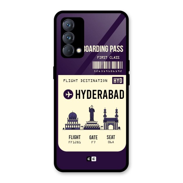 Hyderabad Boarding Pass Glass Back Case for Realme GT Master Edition