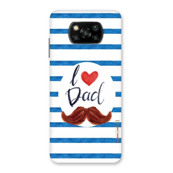I Love Dad Back Case for Poco X3