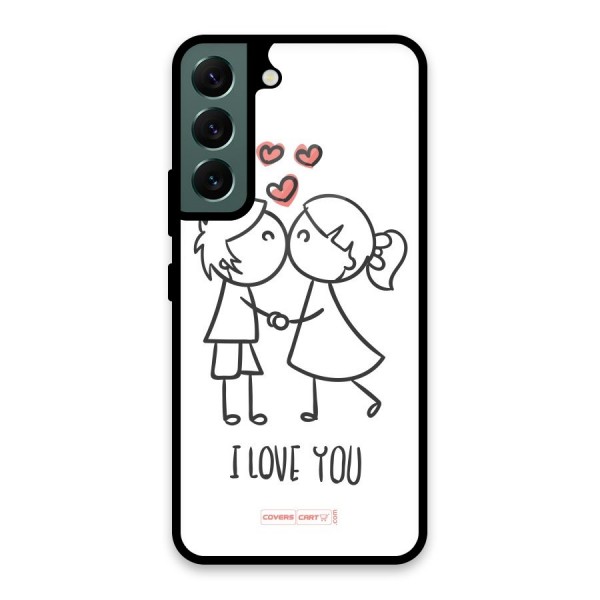 I Love You Glass Back Case for Galaxy S22 5G