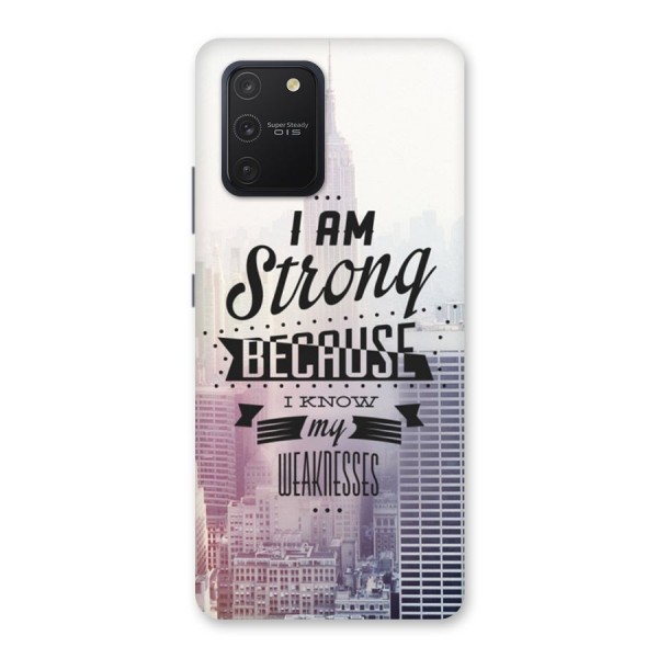 I am Strong Back Case for Galaxy S10 Lite