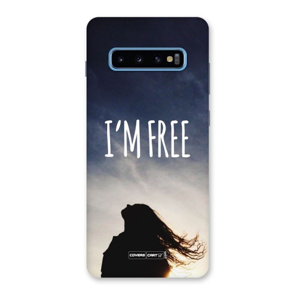 I m Free Back Case for Galaxy S10 Plus