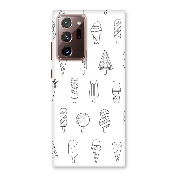 Ice Cream Lines Back Case for Galaxy Note 20 Ultra