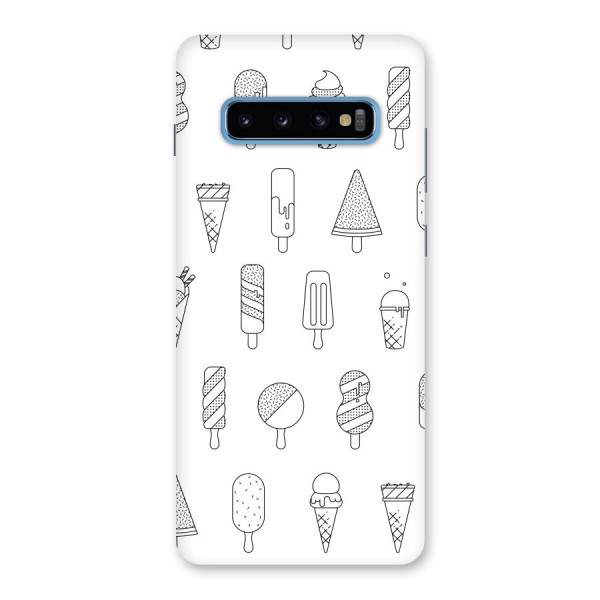 Ice Cream Lines Back Case for Galaxy S10 Plus