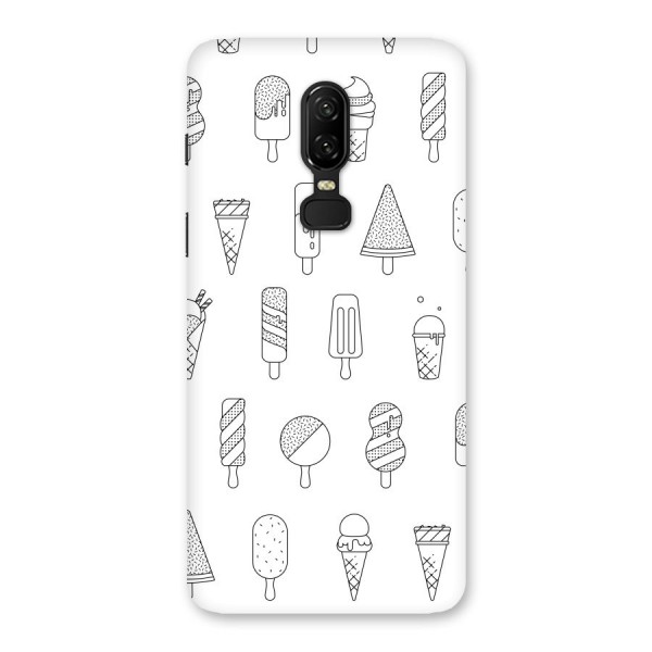 Ice Cream Lines Back Case for OnePlus 6
