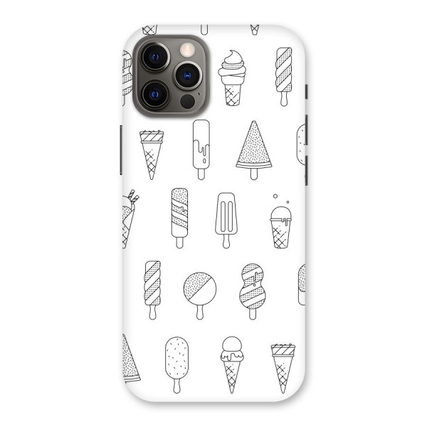 Ice Cream Lines Back Case for iPhone 12 Pro