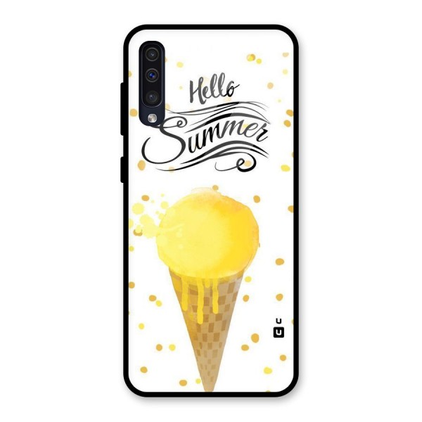 Ice Cream Summer Glass Back Case for Galaxy A30s