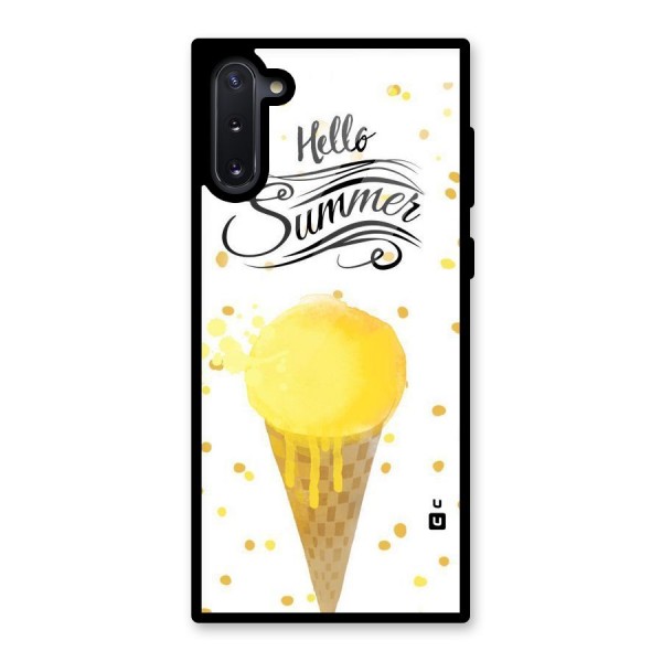Ice Cream Summer Glass Back Case for Galaxy Note 10