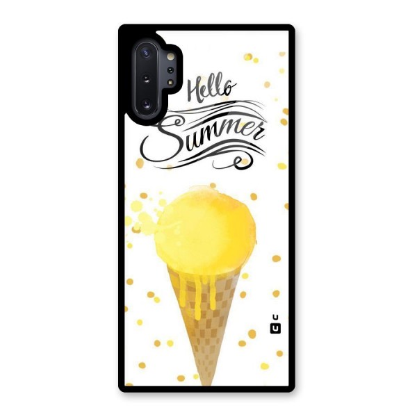 Ice Cream Summer Glass Back Case for Galaxy Note 10 Plus