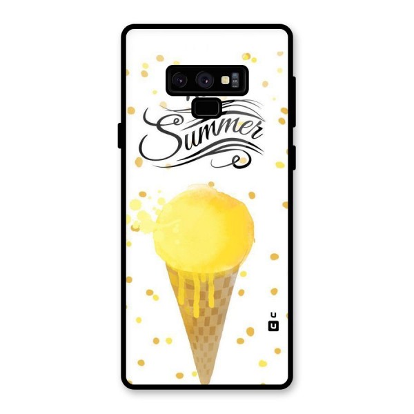 Ice Cream Summer Glass Back Case for Galaxy Note 9