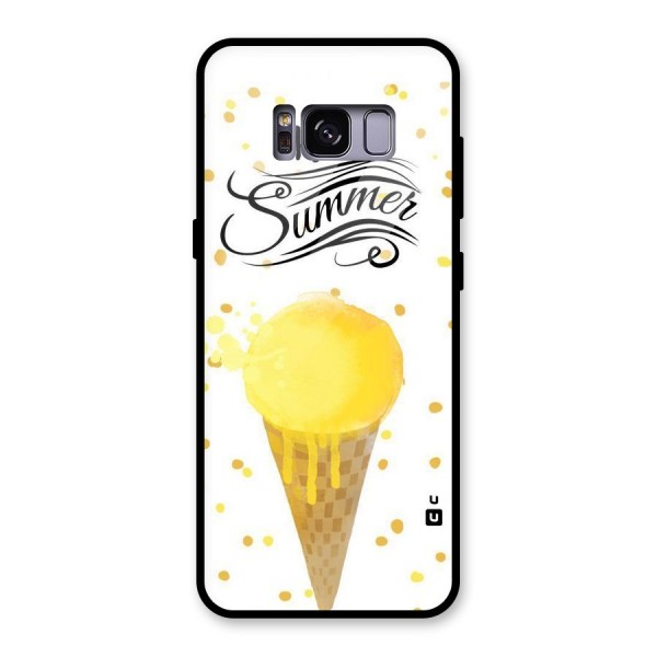 Ice Cream Summer Glass Back Case for Galaxy S8