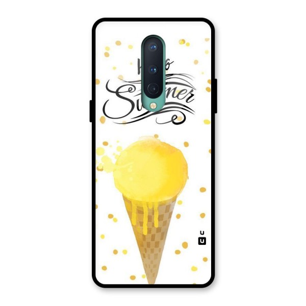 Ice Cream Summer Glass Back Case for OnePlus 8