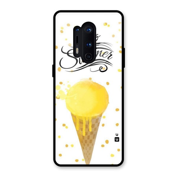 Ice Cream Summer Glass Back Case for OnePlus 8 Pro