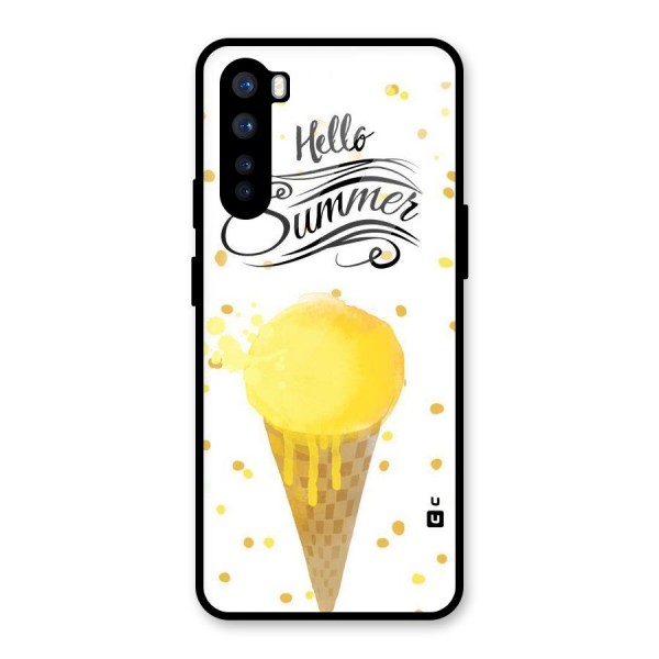 Ice Cream Summer Glass Back Case for OnePlus Nord