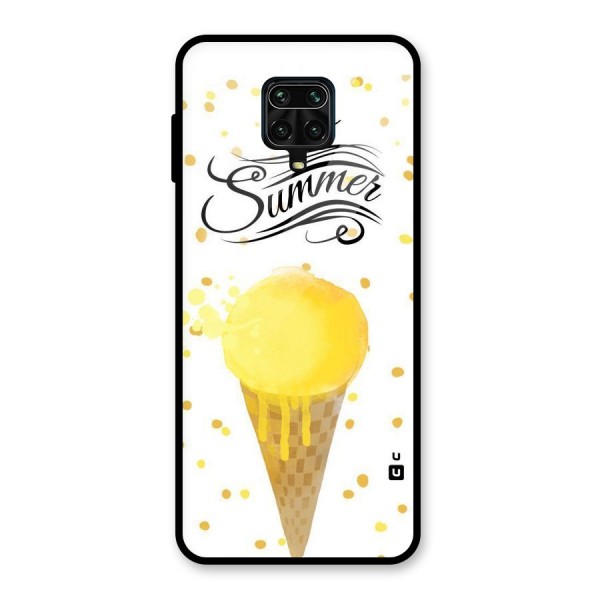 Ice Cream Summer Glass Back Case for Redmi Note 9 Pro