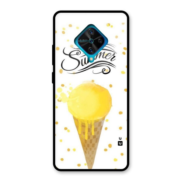 Ice Cream Summer Glass Back Case for Vivo S1 Pro